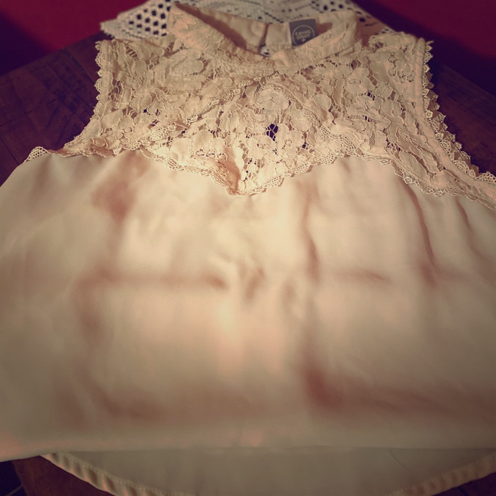 EUC Silk and Lace Small blouse by Paper Crane